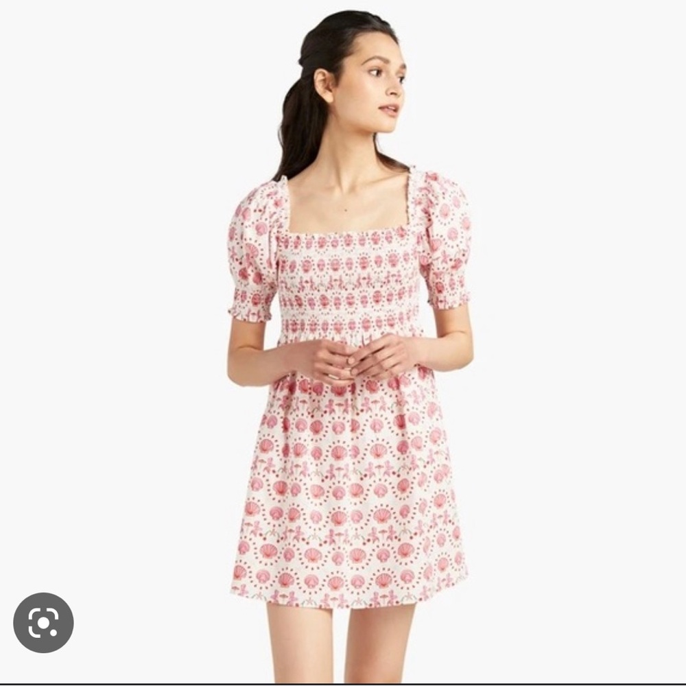 Hill House Athena babydoll dress mermaid print
